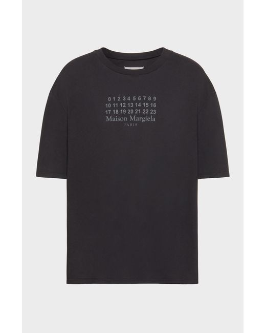 Maison Margiela Black Cotton Jersey T-Shirt for men