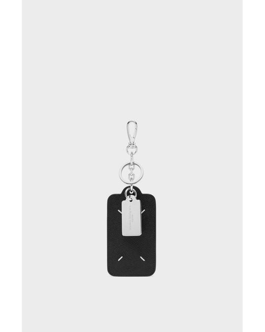 Maison Margiela Black Four Stitches Keyring Cardholder