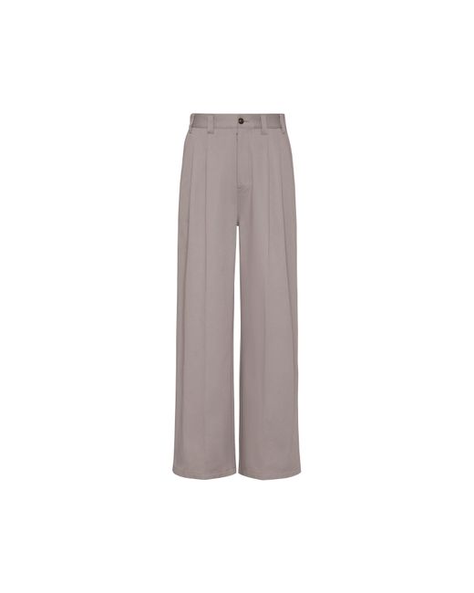 Maison Margiela Gray Oversized Trousers for men