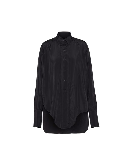 Maison Margiela Blue Dropped Hem Shirt