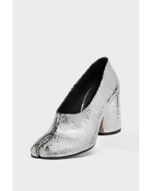 Maison Margiela White Tabi Décolleté Pump Broken Mirror