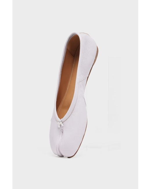 Maison Margiela White Tabi New Ballerina