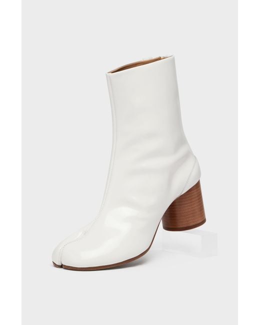 Maison Margiela White Tabi Ankle Boot