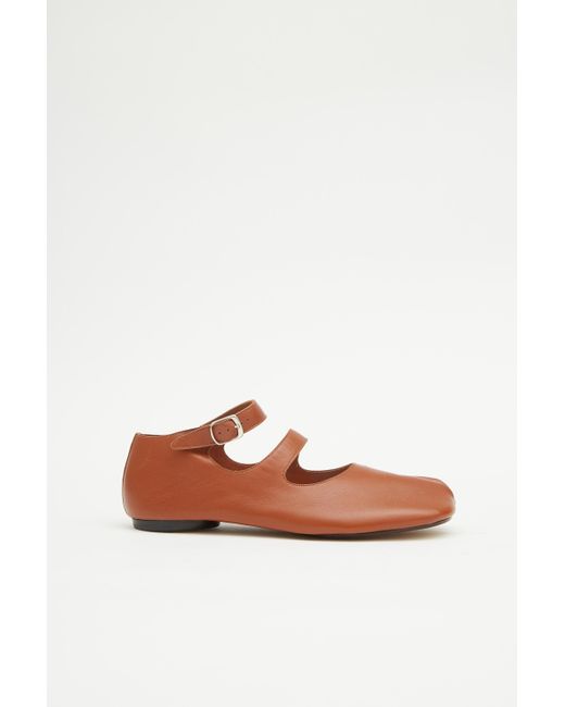 Maison Margiela White Tabi Calfskin Ballerinas