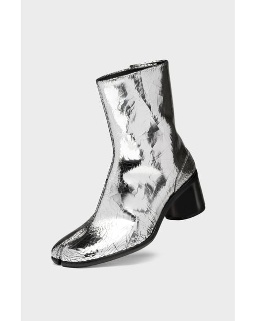 Maison Margiela White Tabi Broken Mirror Boots for men