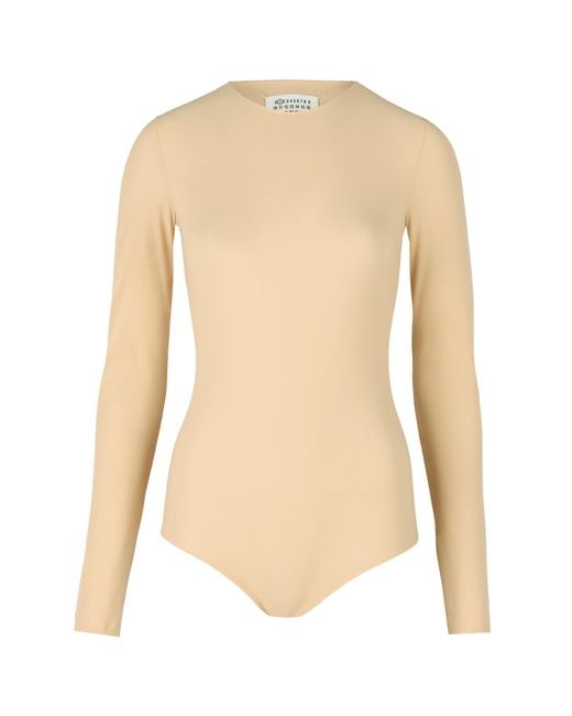 Maison Margiela White Technical Jersey Bodysuit