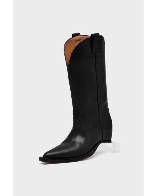 Maison Margiela Black Heel-Less Western Boots for men