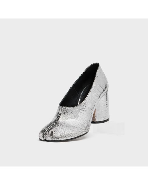 Maison Margiela White Tabi Décolleté Pump Broken Mirror