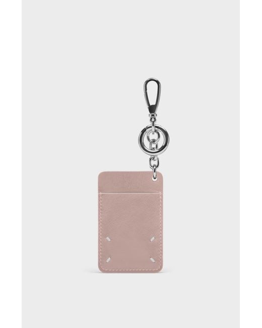 Maison Margiela Pink Cardholder Keychain