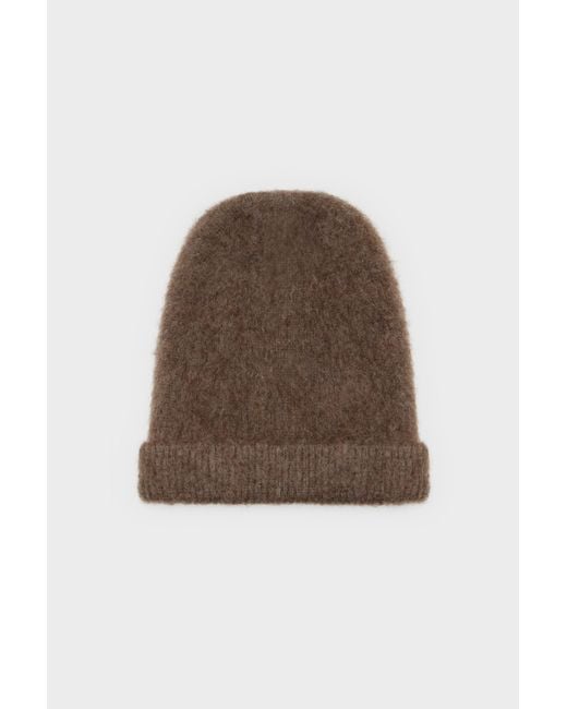Maison Margiela Brown Alpaca Wool Beanie