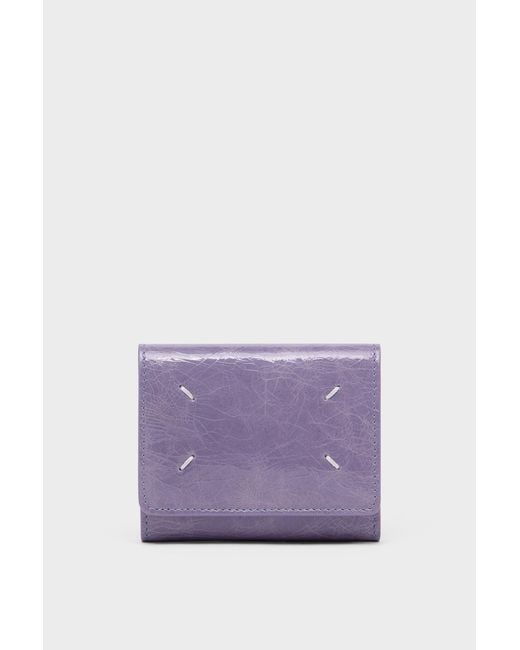 Maison Margiela Purple Four Stitches Wallet