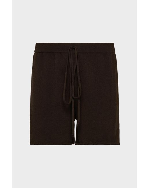Maison Margiela Black Cashmere Knit Shorts for men
