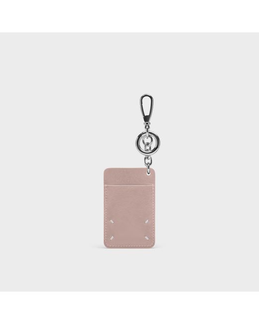 Maison Margiela Pink Cardholder Keychain