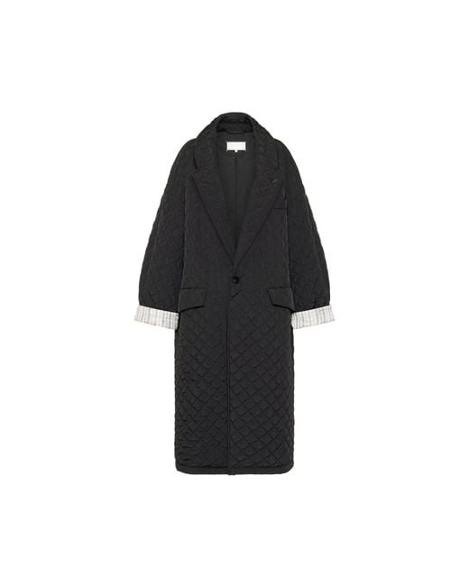 Maison Margiela Black Quilted Coat