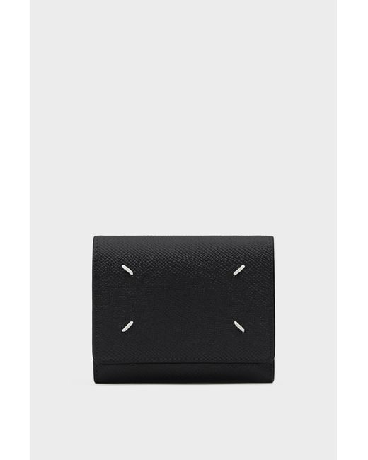 Maison Margiela Black Four Stitches Wallet