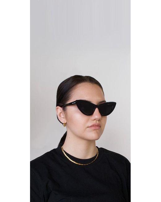 Saint Laurent Sl 213 Lily Black Sunglasses | Lyst UK