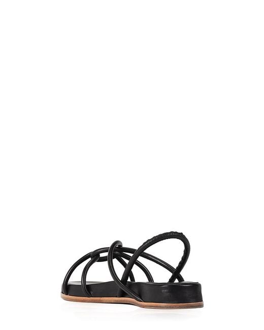 Alumnae Leather Rope Sandal in Black Lyst
