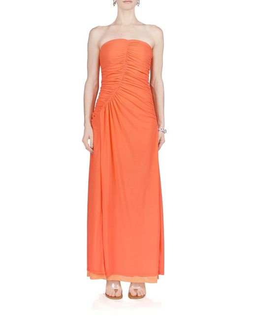 Simon Miller Mesh Swizzle Dress Sweet Coral in Orange | Lyst