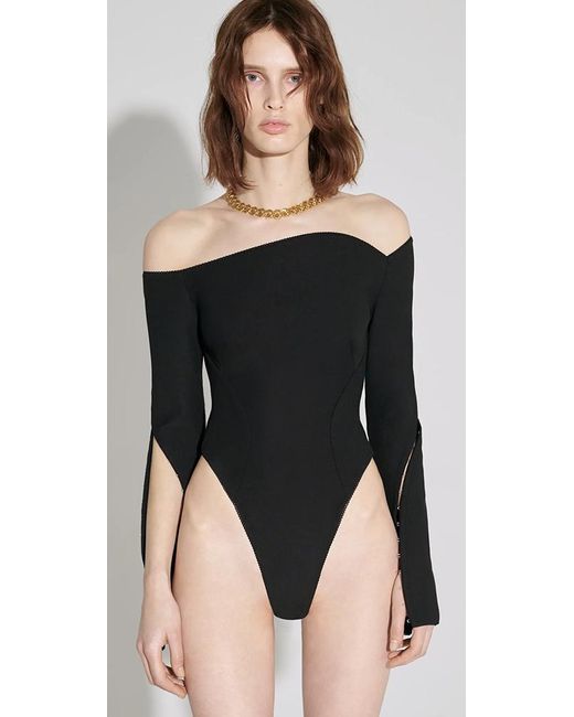 Anna October Therese Bodysuit in Black | Lyst