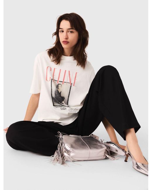 Maje White X Céline Dion T-Shirt