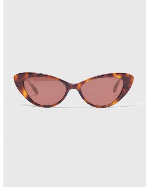 Maje Pink Cat-Eye Sunglasses