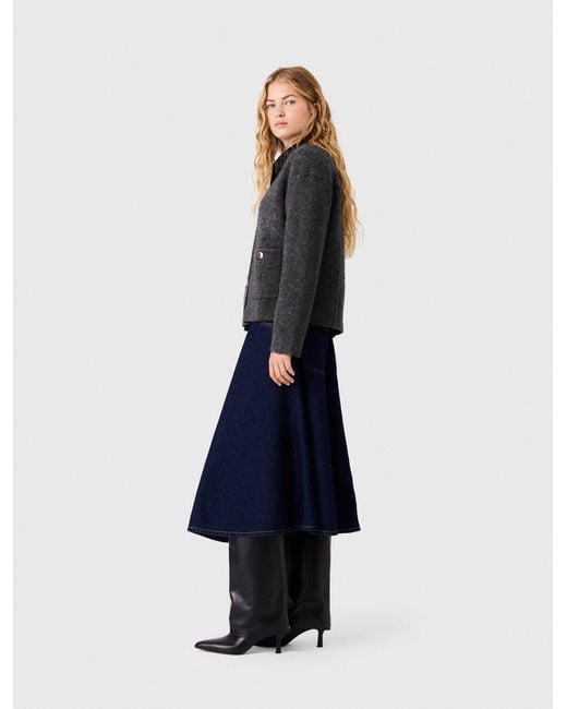 Maje Blue Yak Cardigan