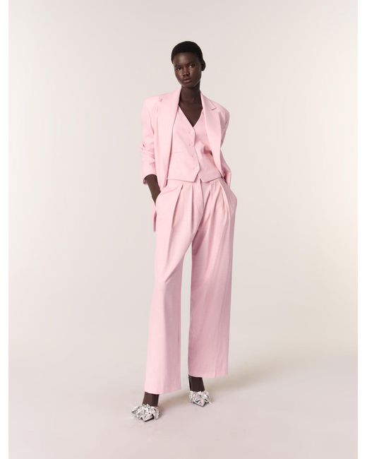 Maje Pink Suit Jacket