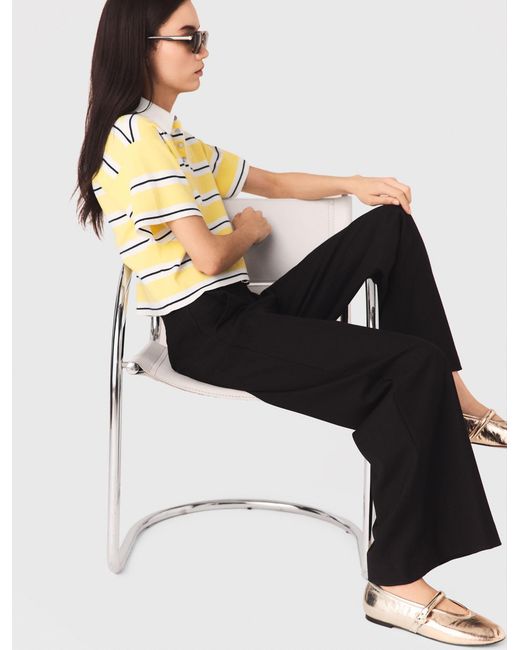 Maje Pink Flared Trousers