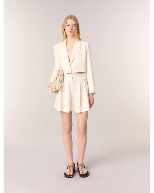 Maje Natural Short Suit Jacket