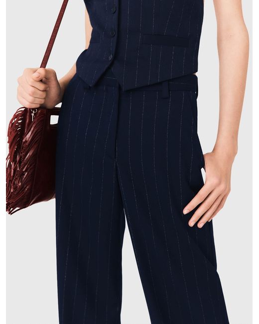 Maje Blue Suit Trousers