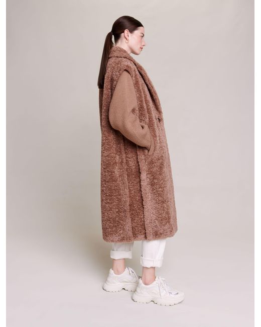 Maje teddy bear coat cheap