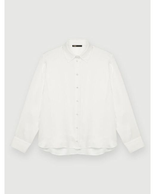 Maje White Silk Shirt