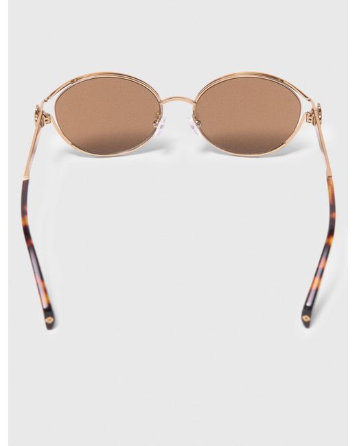 Maje Pink Round Sunglasses