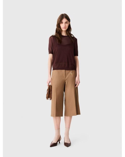 Pull 2-En-1 Maje en coloris Brown