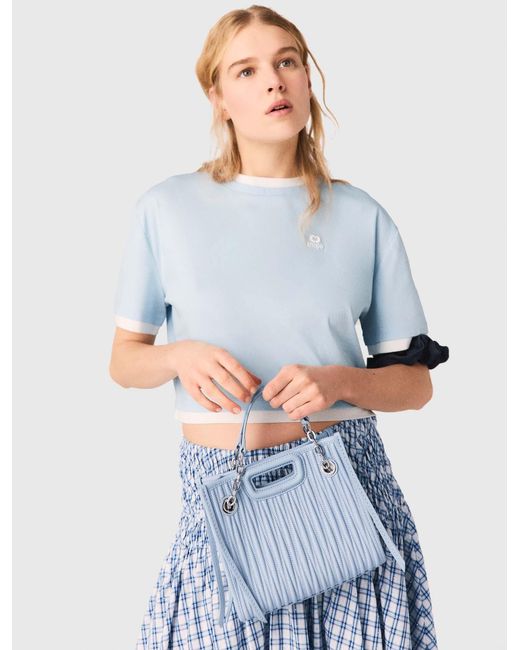 Maje Blue Two-Tone T-Shirt