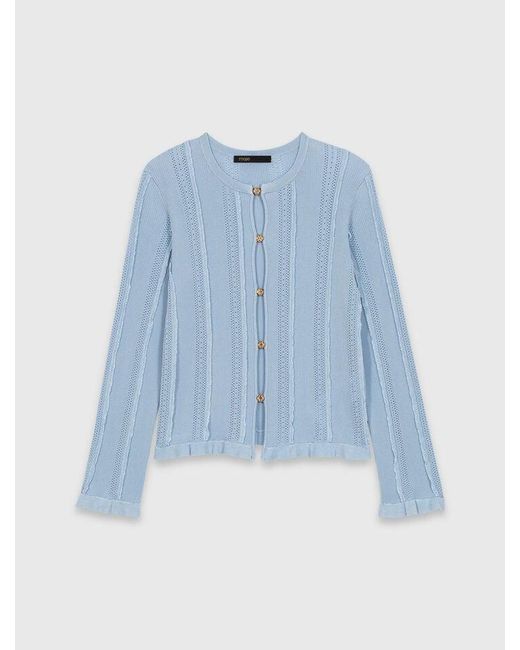 Maje White 2-In-1 Cardigan