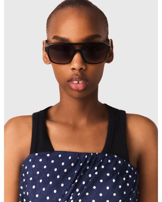Maje Multicolor Pilot Sunglasses