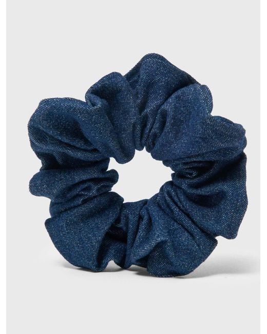 Maje Blue Denim Scrunchie
