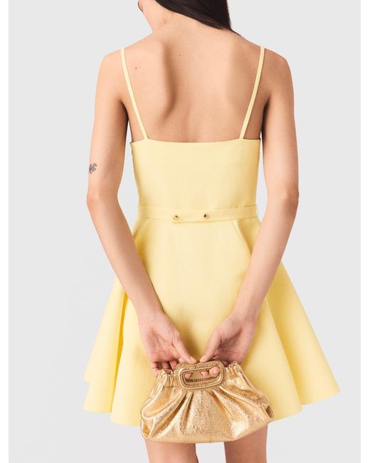 Maje Natural Strappy Flared Dress