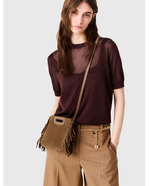 Maje Brown M Mini Bag