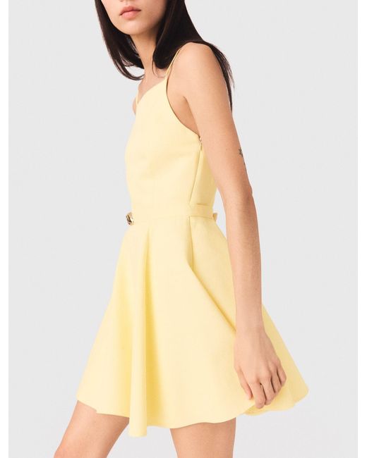Maje Natural Strappy Flared Dress