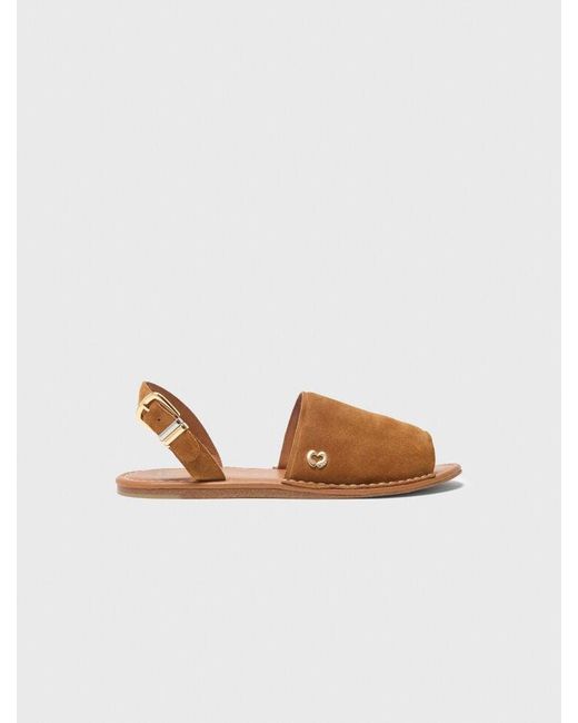 Maje Natural Flache Sandalen