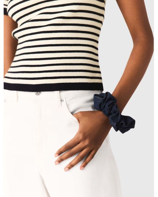 Maje Blue Denim Scrunchie