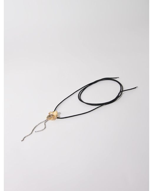 Maje White Flower Necklace