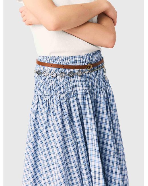 Maje Gray Slim Clover Belt