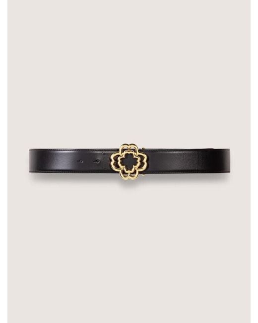 Ceinture Clover Maje en coloris Black