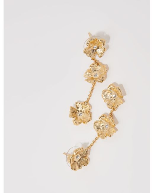 Maje White Flower Earrings