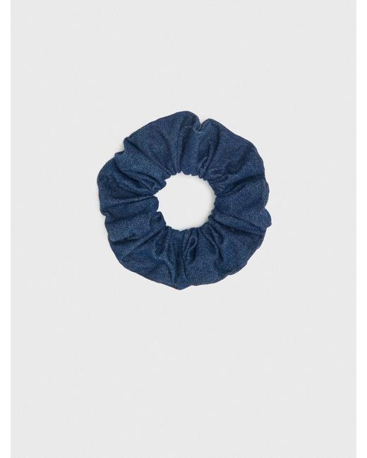 Maje Blue Denim Scrunchie