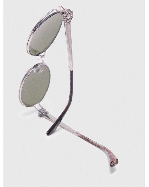Maje Gray Round Sunglasses