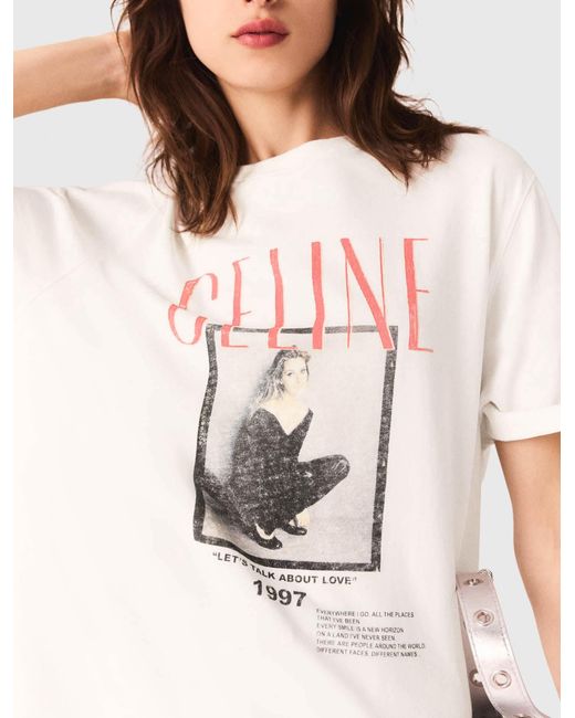 Maje White X Céline Dion T-Shirt
